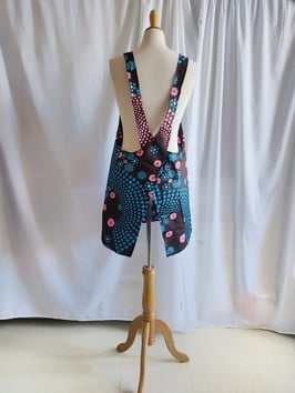 Tablier japonais à imprimé floral