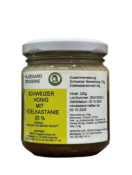 Hildegard Honig (Schweiz) mit Edelkastanienmehl 20 %