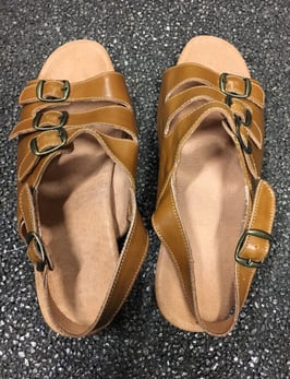 Dachsleder Sandalette Gr. 35-41  (solange Vorrat, bitte nach lieferbaren Grössen fragen)