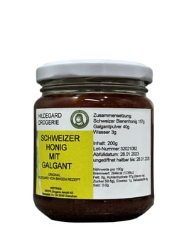 Hildegard Honig (Schweiz) mit Galgantpulver 20 %