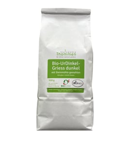 Dinkel Griess (Urdinkel) Steinmühle Thommen dunkel Bio