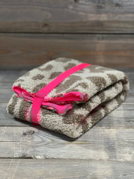 ELBDeek SOFT in Teddy LEOPOLD mit NEO PINK