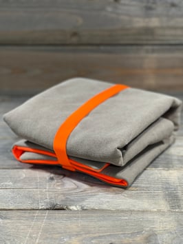 ELBdeek SOFT in CANVAS BEIGE  mit NEO ORANGE