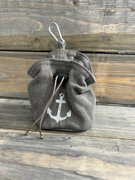 ELBBUDEN´s ELBschmatz in Canvas schlamm   mit Anker                             GR S