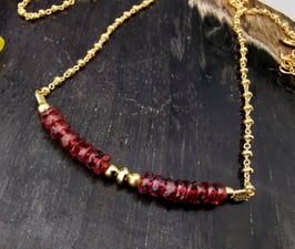 Collier VESNA Grenat doré
