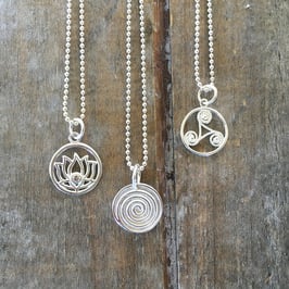 Symbol-Anhänger in Sterlingsilber