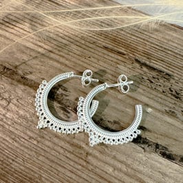 OHRSTECKER-CREOLEN "Jaipur Dreams" Silber