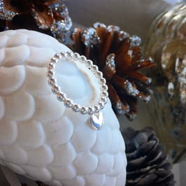 Fingerring mit Herzli-Anhänger