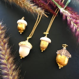 Eichelnüssli mit echtem Blatt-Gold