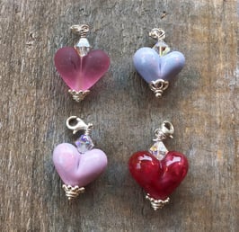 Herzli-Charms rosa Serie