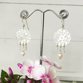 Ornament-Ohrhänger Perlmutt