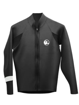 Kaion Men’s L / S Tapper Front zipper Color : WHITE