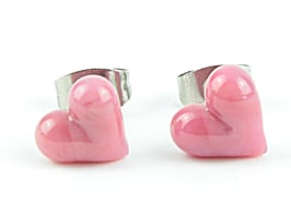 Ohrstecker Herzchen pink
