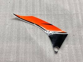 PTデカール・フロントサイドカバー(左)用(オレンジ)