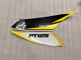 PTデカール・サイドカバー(右)用(イエロー)