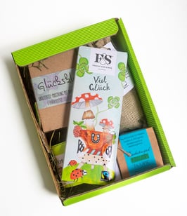 Geschenkkarton: Viel Glück