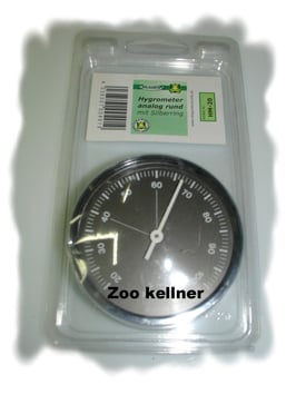 Hygrometer analog ; rund