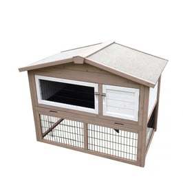 Woodland Kaninchenstall gipsy cottage Taupe 123x76x96cm