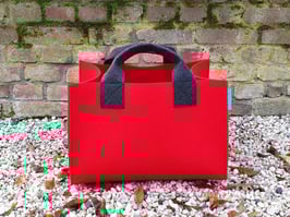 Kaminholzkorb - Filzkorb- rot(5019+8002-2H)