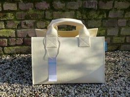 Kaminholzkorb -Filzkorb creme (5006 2H)