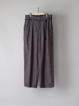 Silk linen squeeze slacks B (2E126-71B)