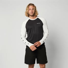 Mystic Bolt L/S Quickdry Black White