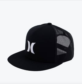 Hurley Icon Solid Flat Trucker Cap