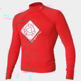 Mystic Star Rash Vest Men L/S Red