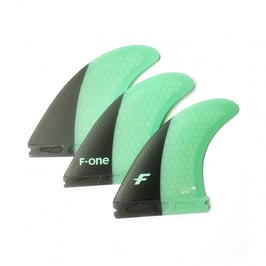 F-One Thruster Fin Set Flow XS Carbon Mint