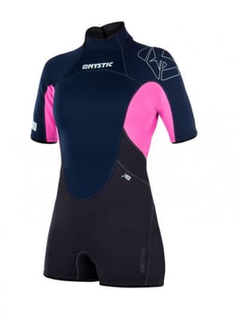 Mystic Star Shorty 3/2mm BZ Flatlock Women Navy