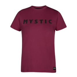 Mystic Brand Tee Women Big Logo Burgundy