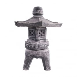 Japanische Laterne 40cm Formbeton bearbeitet - winterfest