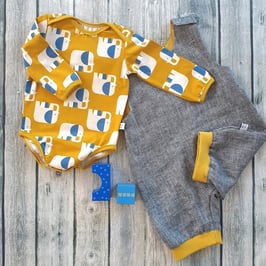 Sommerstrampler schwarz/self