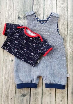 Sommerstrampler blau