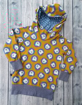 Kappuzzenpulli Löwe senf