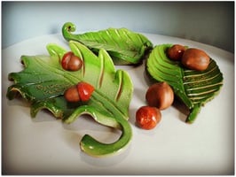 Vaciabolsillos hojas verde