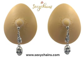 Tepel Juweel Skull and Bat