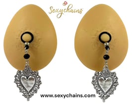 Tepel Juweel Silver Hearts