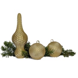 Christbaumschmuck Set - 1 Spitz und 2 Kugeln (Groß)
