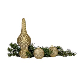 Christbaumschmuck Set - 1 Spitz und 2 Kugeln (Klein)