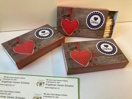 Verzierte Zündholzschachtel