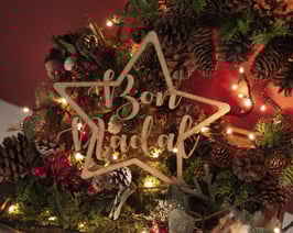 Estrella Feliz Navidad Grande