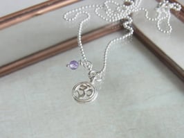 SACRED OM Kette Silber