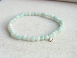 Armband Amazonit Silber