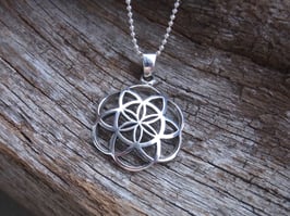 Kette Same des Lebens Anhänger 24 mm Silber