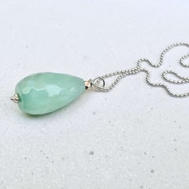 OCEAN GODDESS Kette Amazonit Silber