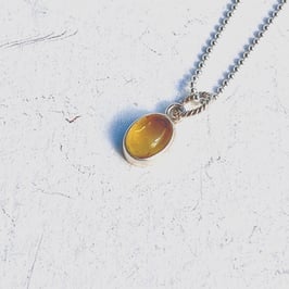 LIGHTBRINGER JOY Kette Citrin oval Silber