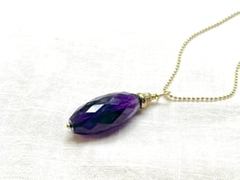 MAGIC LIGHT Amethyst Kette vergoldet