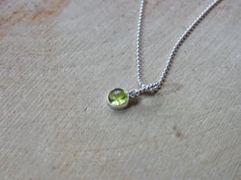 HOPE & HAPPINESS Kette Peridot Silber