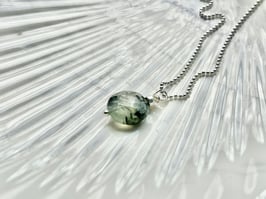 Kette Prehnit Anhänger